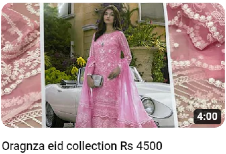 Organza Eid Dress Video