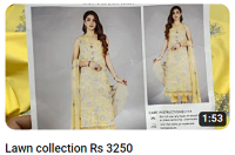 Yellow Lawn Eid Dress Video