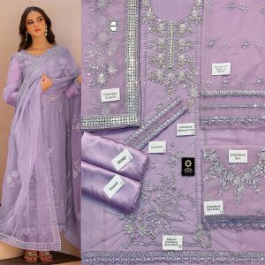 Embroidered Luxury Addawork Collection Lilac
