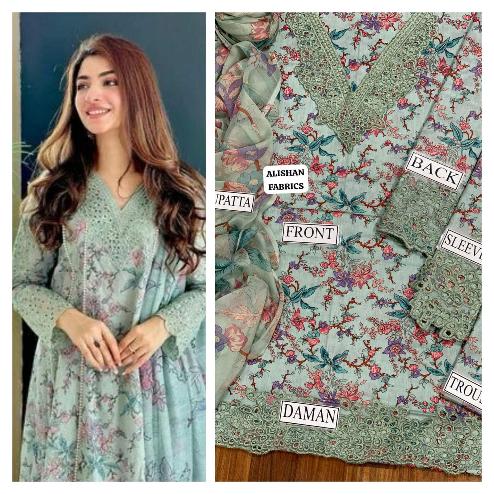 Luxury Lawn Heavy Embroidered Dress