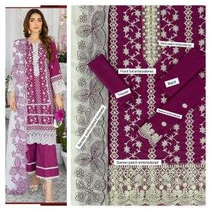 Mohagni Heavy Embroidered Lawn Summer Dress