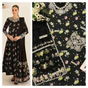 Embroidered Lawn Dress For Summer BQU-UF-406