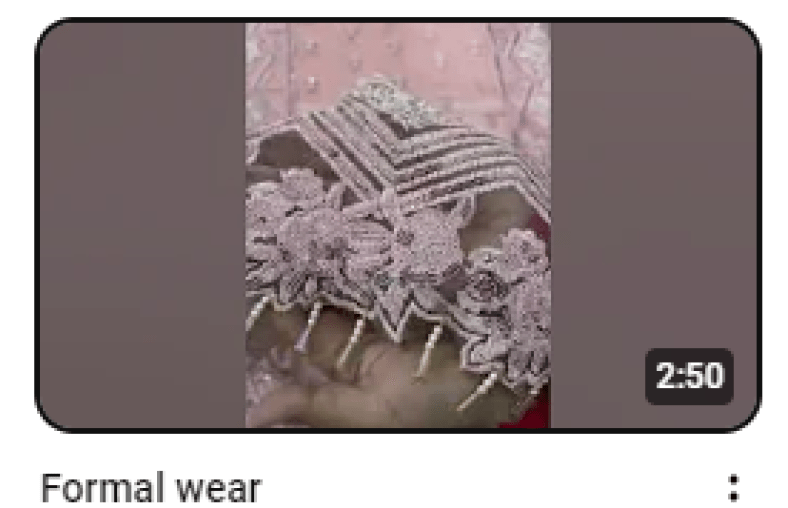 Elegant Fully Embroidered Formal Wear Dress Demo Video