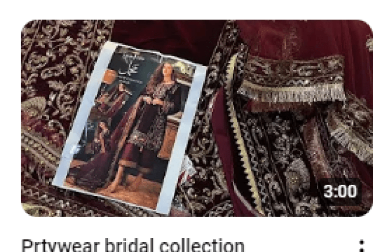 Maroon Velvet Embroidered Party Wear Dress Demo Video
