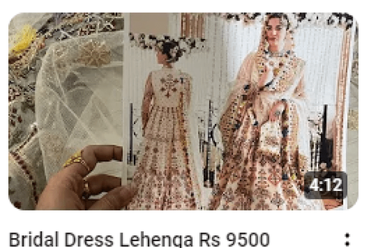 Off White Hand Work Embroidered Bridal Lehenga Demo Video