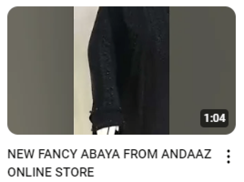 Black Fancy Abaya Demonstration Video
