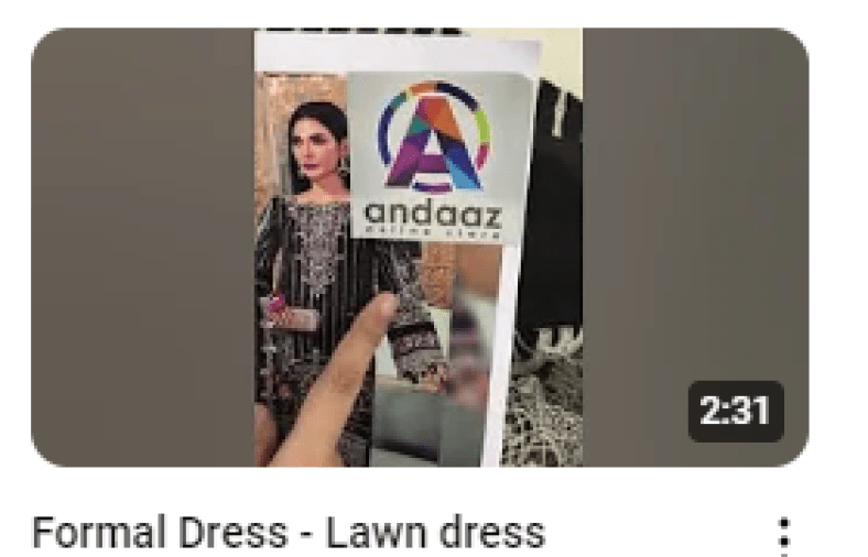 Black Lawn ChikanKari Embroidered Dress Demo Video