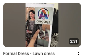 Black Lawn ChikanKari Embroidered Dress Demo Video