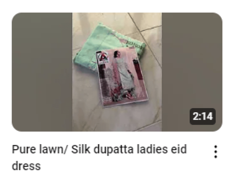Casual Wear Lawn Embroidered Dress Demo Video