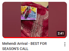 Chiffon Embroidered Two In One Dress Demo Video