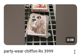 Elegant Chiffon Embroidered Party Wear Dress Demo Video