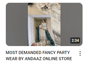 Elegant Embroidered Party Wear Dress Demo Video