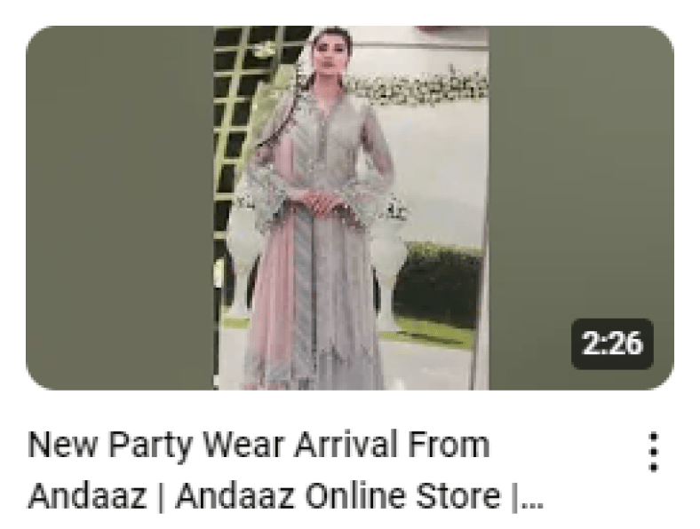 Elegant Fully Embroidered Party Wear Dress Demonstration Video