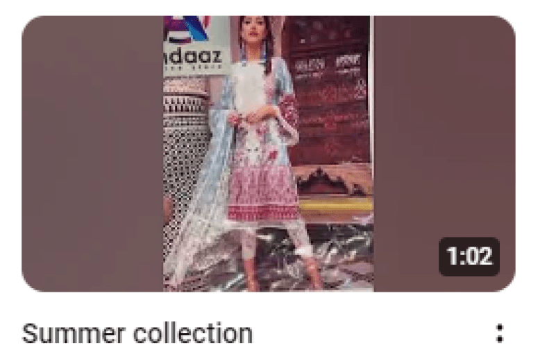 Elegant Lawn Printed With Net Heavy Embroidered Dupatta Dress Video