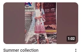 Elegant Lawn Printed With Net Heavy Embroidered Dupatta Dress Video