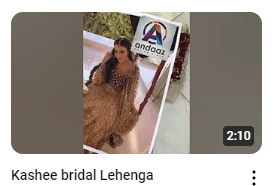 Elegant Mirror Work Embroidered Bridal Maxy Demo Video