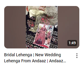 Fully Embroidered Mirror Work Bridal Lehenga Demo Video