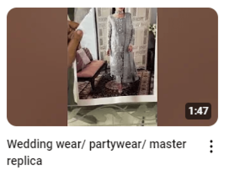 Grey Silver Heavy Embroidered Wedding Wear Dress Demo Video