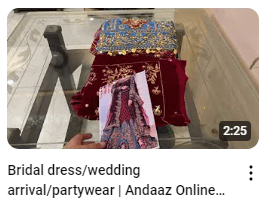 Heavy Embroidered Bridal Lehenga Demonstration Video