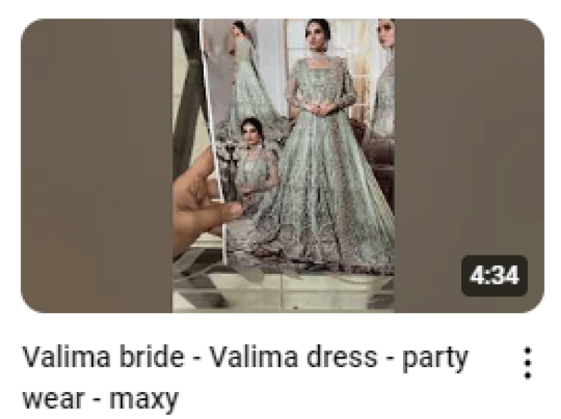 Heavy Embroidered Bridal Maxy Demonstration Video