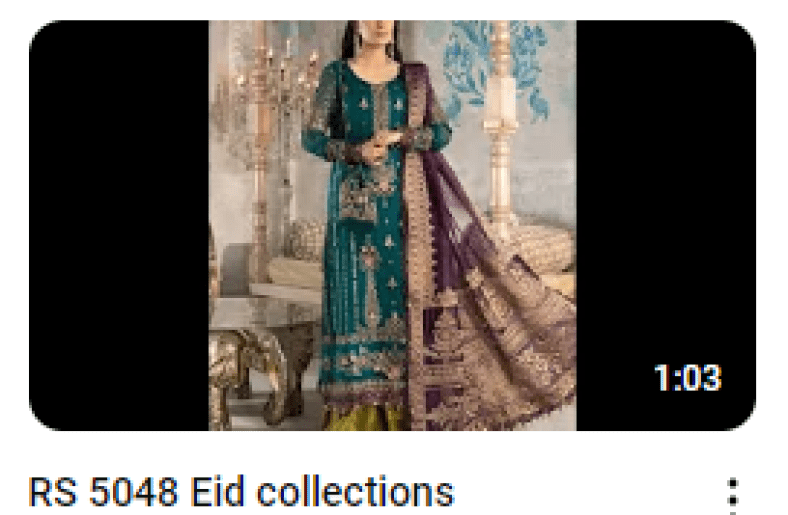 Heavy Embroidered Wedding Wear Dress Demonstration Video