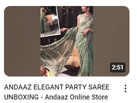 Heavy Embroidered Wedding Wear Saree Demo Video