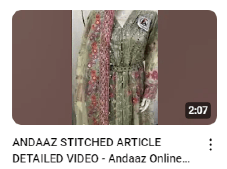 Heavy Hand work Embroidered Maxy Demo Video