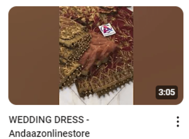 Maroon Heavy Embroidered Wedding Wear Dress Demo Video
