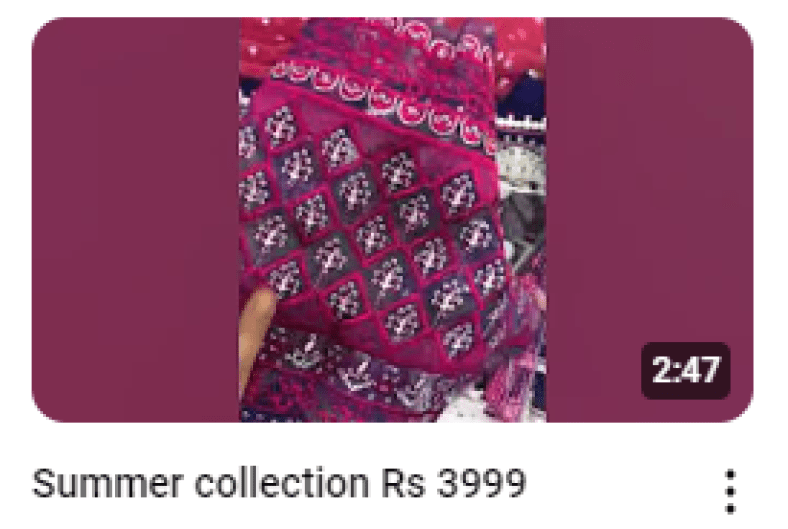 Navy Blue Embroidered Party Wear Dress Demo Video