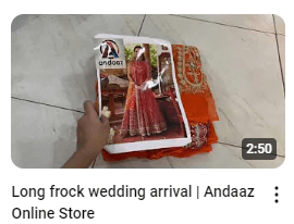 Orange Handwork Embroidered Wedding Wear Maxy Demo Video