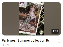 Swiss Lawn Printed With Heavy Embroidered Dupatta Dress Video