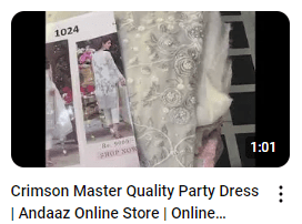 White Chiffon Fully Embroidered Party Wear Dress Demo Video