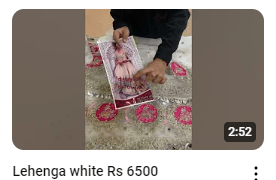 White Heavy Embroidered Bridal Lehenga Demo Video