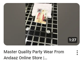 White Mirror Work Embroidered Party Wear Maxy Demo Video
