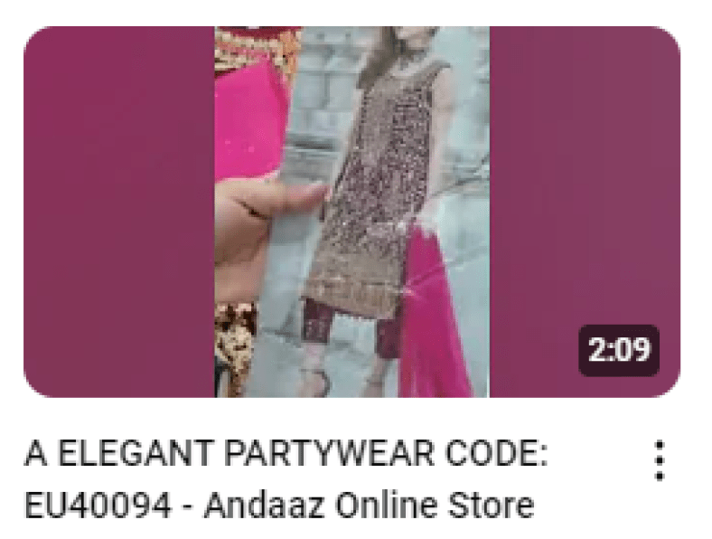 Maroon Fully Embroidered Wedding Dress Demo Video