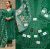 Emerald Green Cotton Chikankari Embroidered Dress